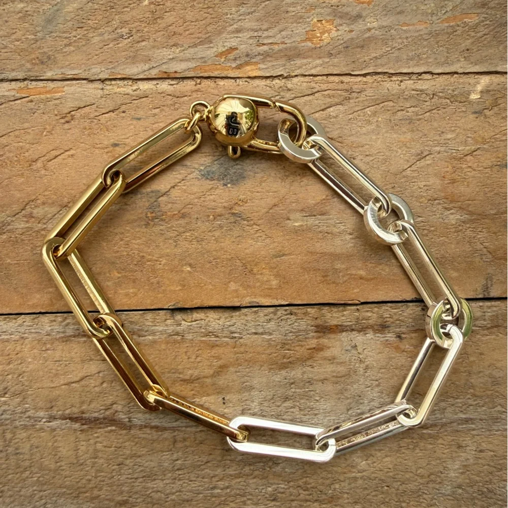 Andi Slim Two-Tone Bracelet - Picture 3 of 4